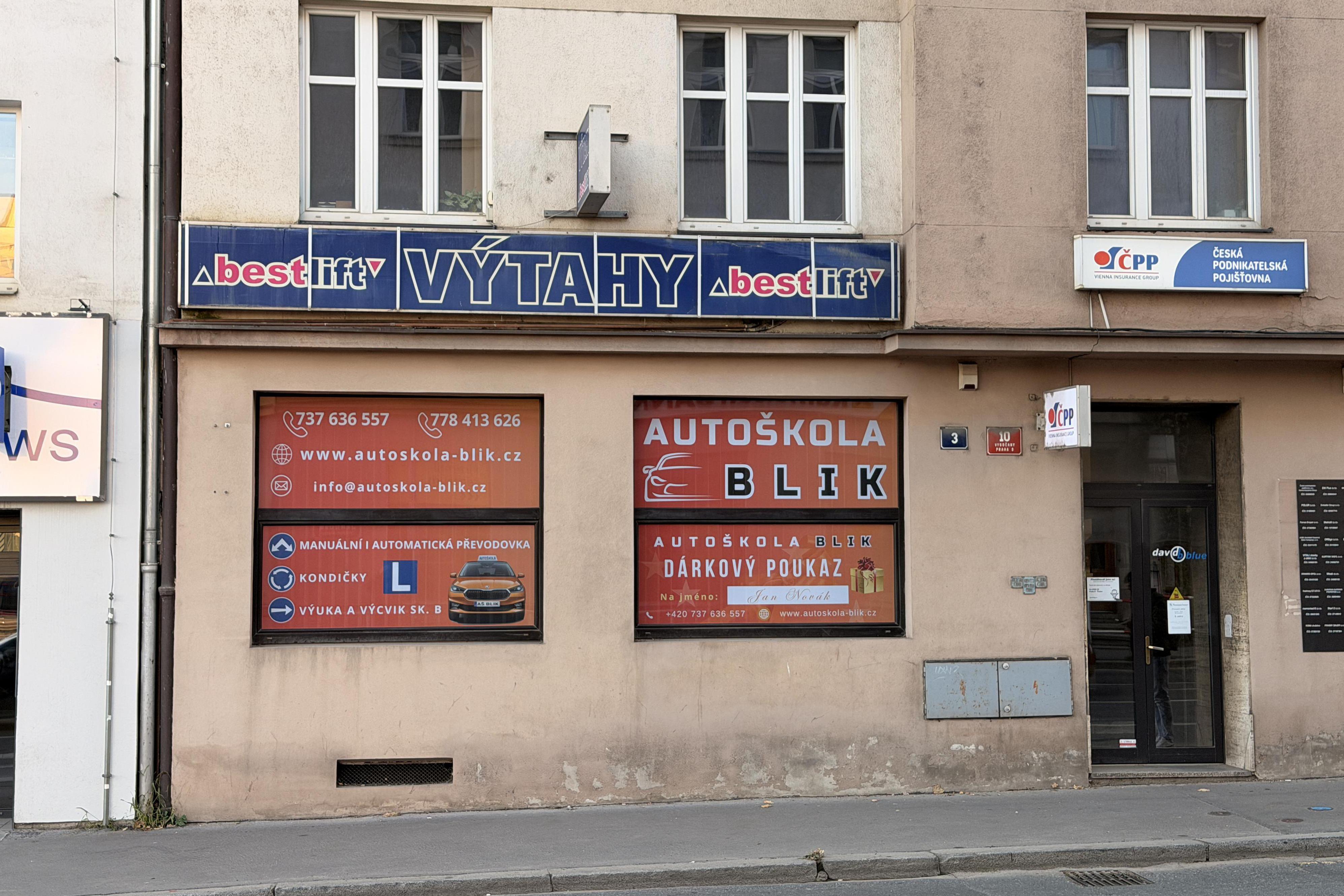 Fotografie autoškoly Autoškola BLIK s.r.o. v Praze